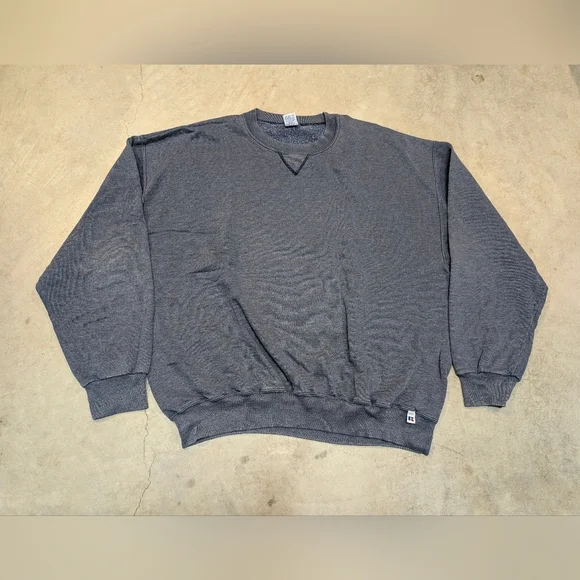 VTG 90s Russell Athletic Gray Crew Neck Mens 2XL Faded - Picture 1 of 6